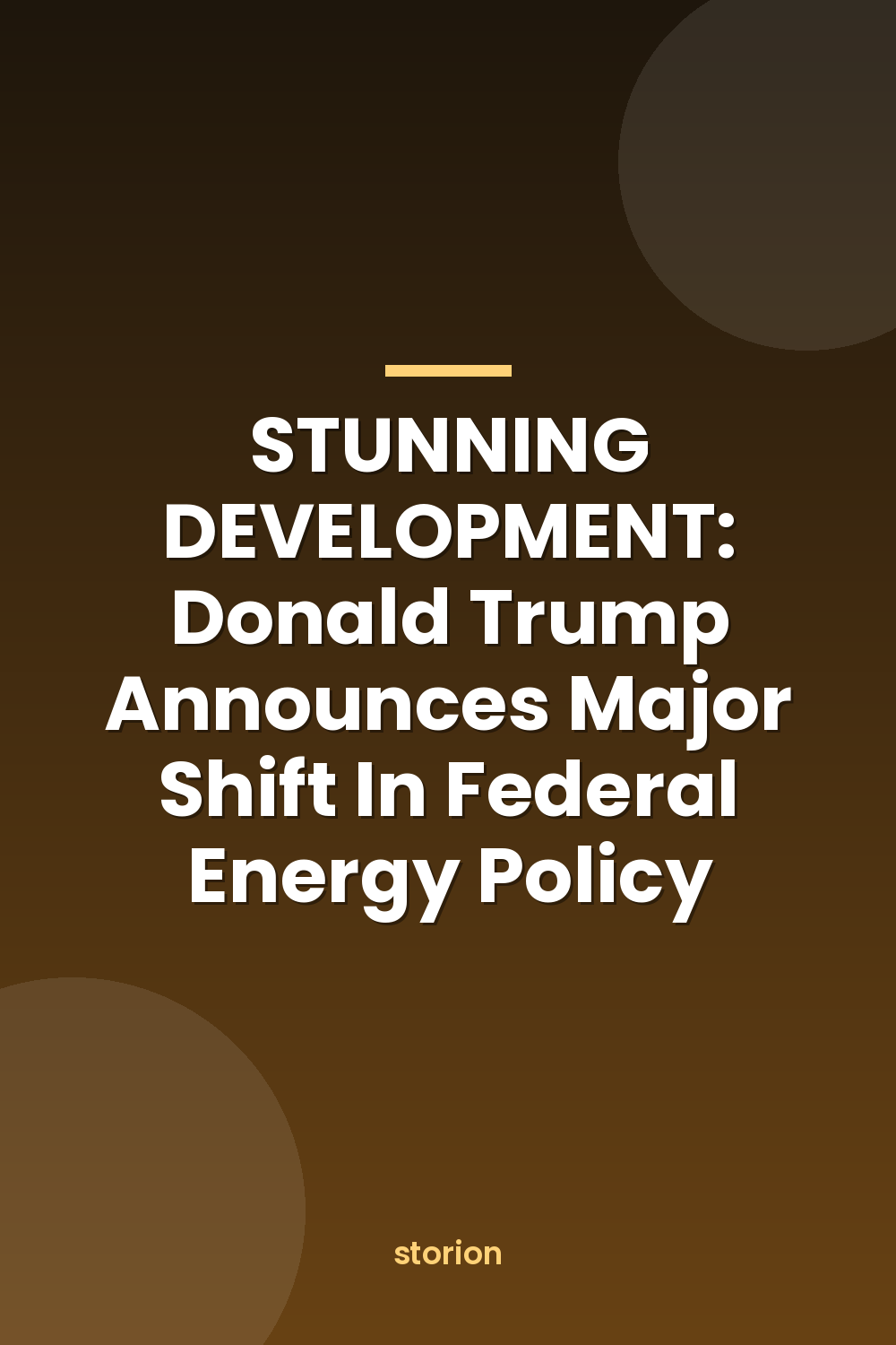 STUNNING DEVELOPMENT: Donald Trump Announces Major Shift In Federal Energy Policy