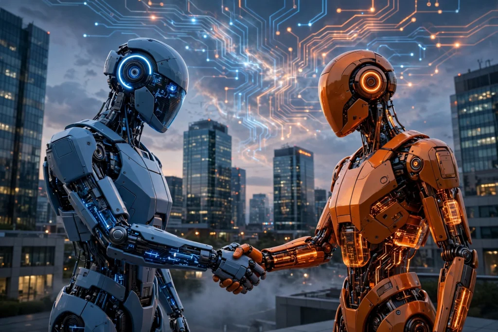 Concept visual for the reported Amazon acquisition of AI startup Decart